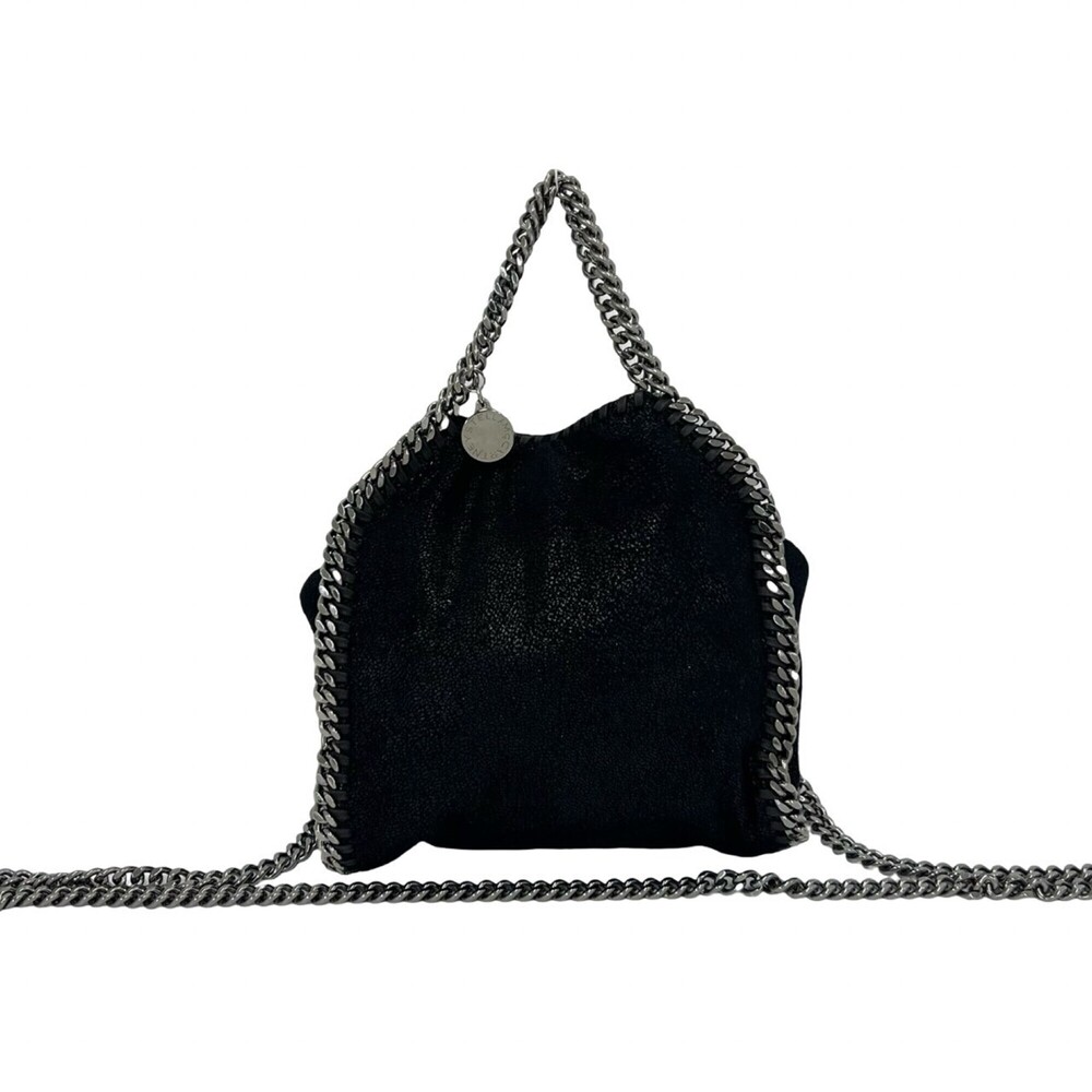 Stella McCartney Falabella Eco-Leather 2-Way Chain Handbag/Shoulder Bag, Blac...